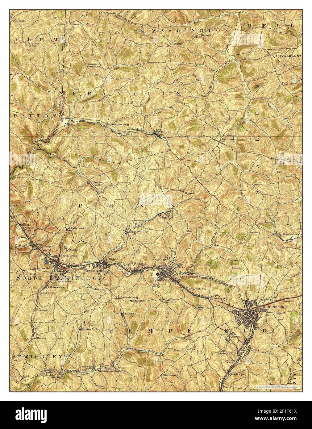 Greensburg pennsylvania map Cut Out Stock Images & Pictures Alamy