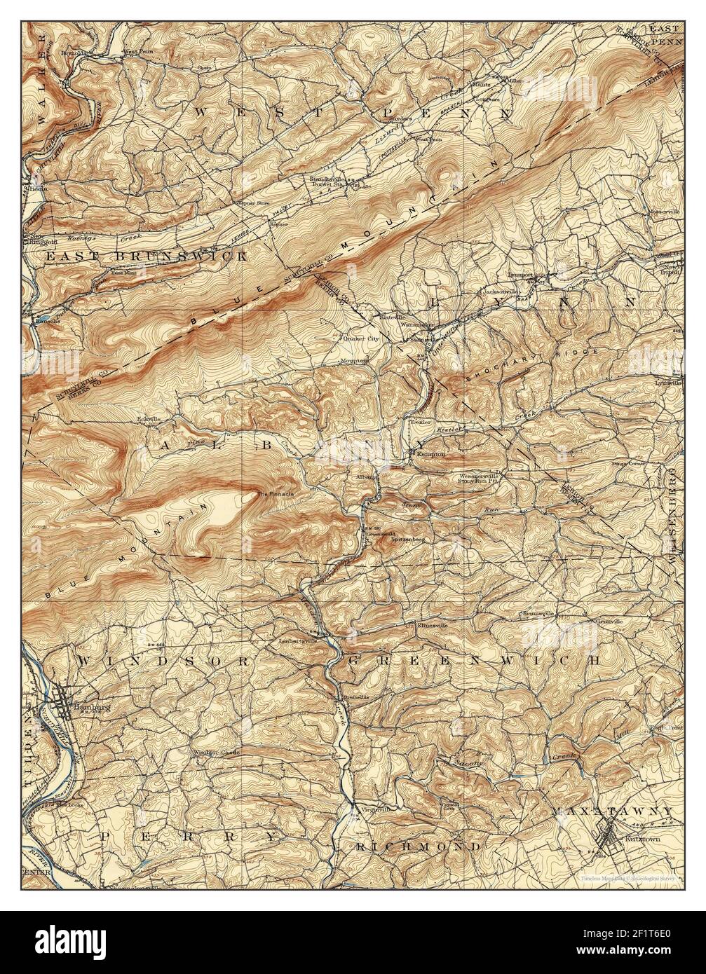 Hamburg, Pennsylvania, map 1911, 162500, United States of America by