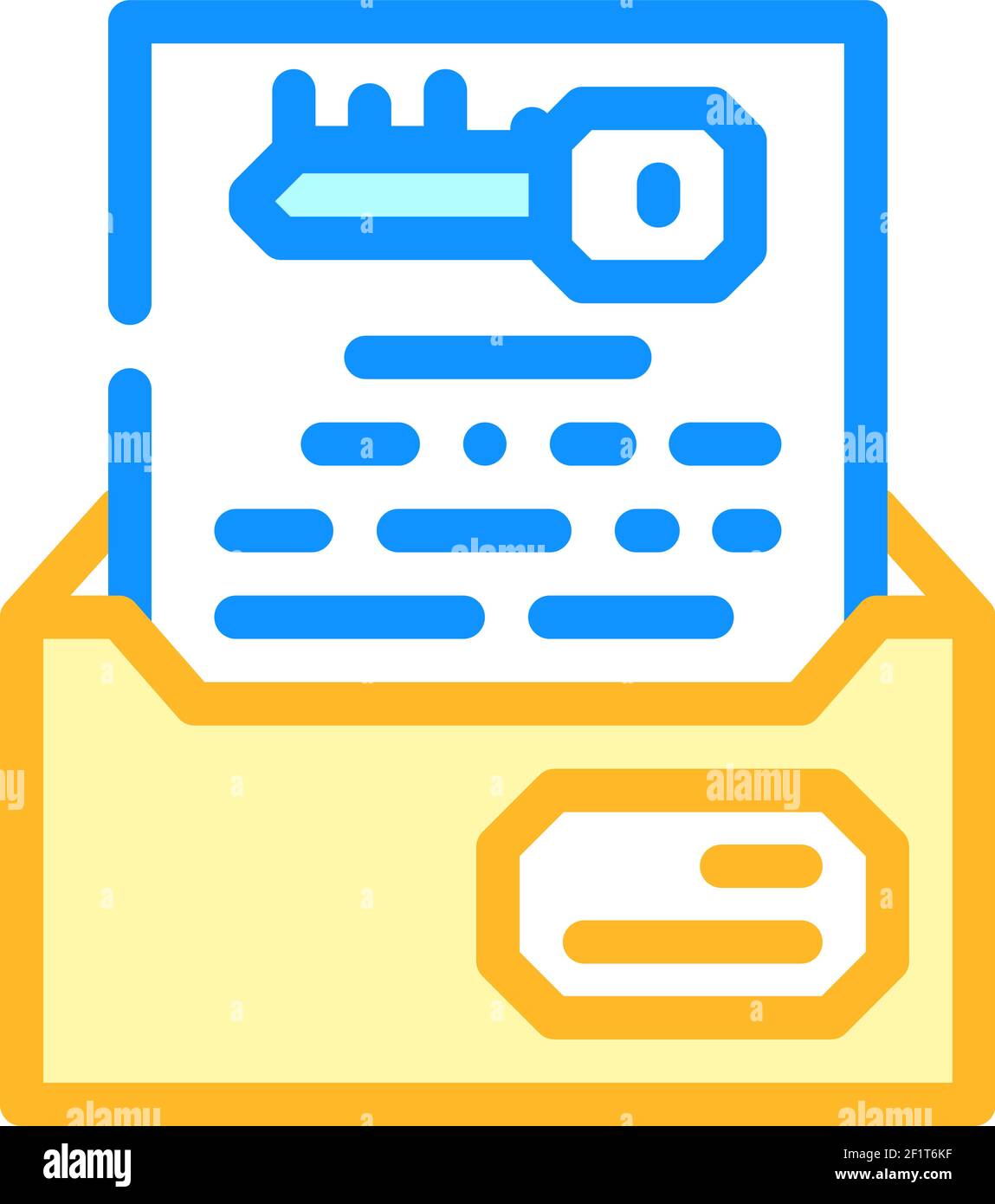 digital encryption key color icon vector illustration Stock Vector ...