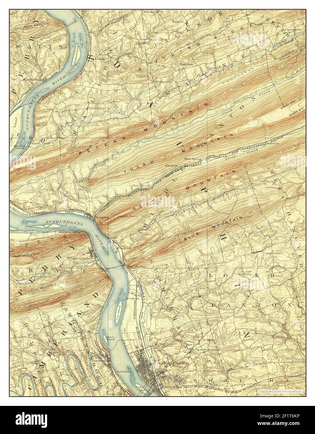 Harrisburg, Pennsylvania, map 1892, 1:62500, United States of America ...