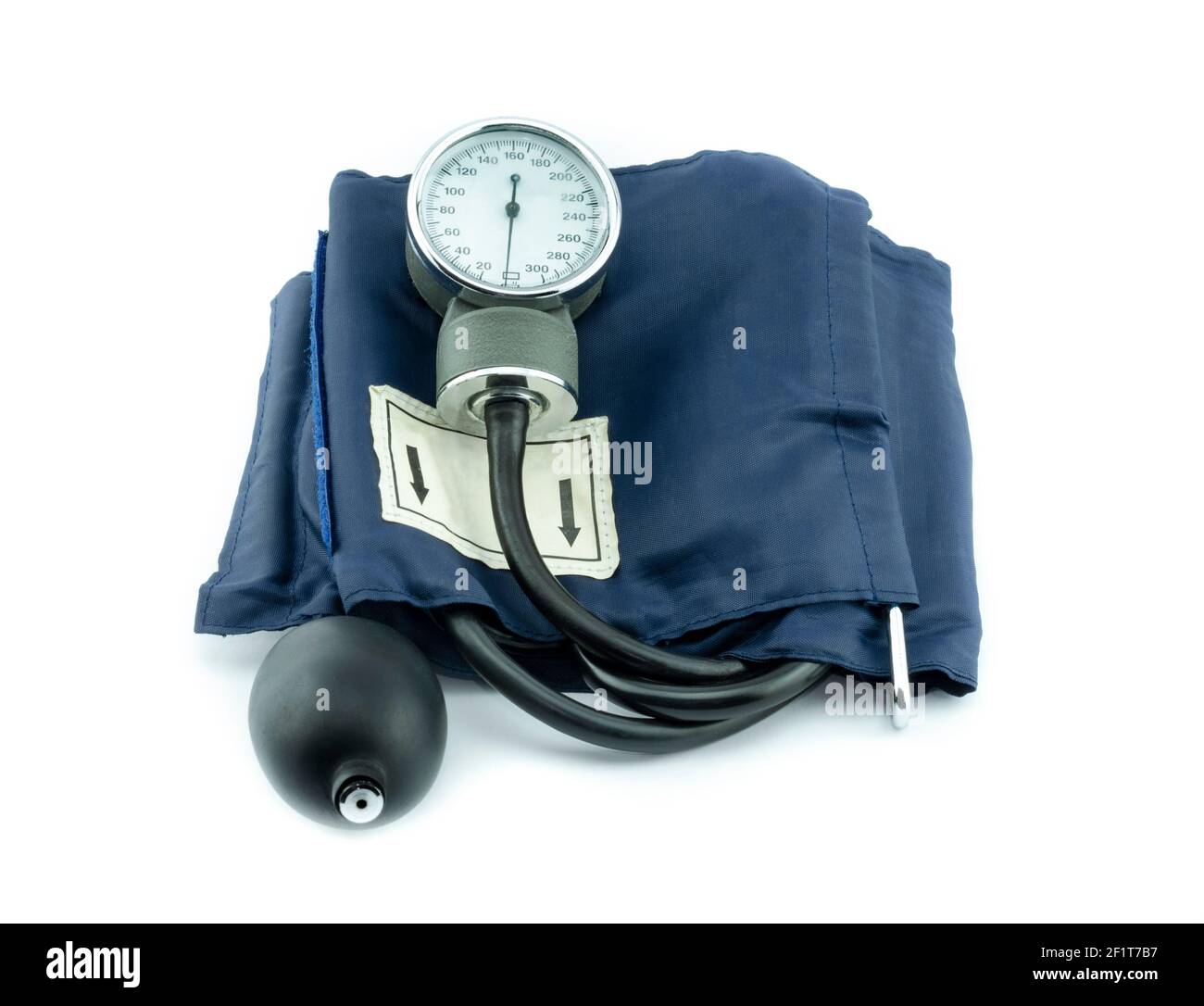 Aneroid Sphygmomanometer isolated on white background. Blood pressure