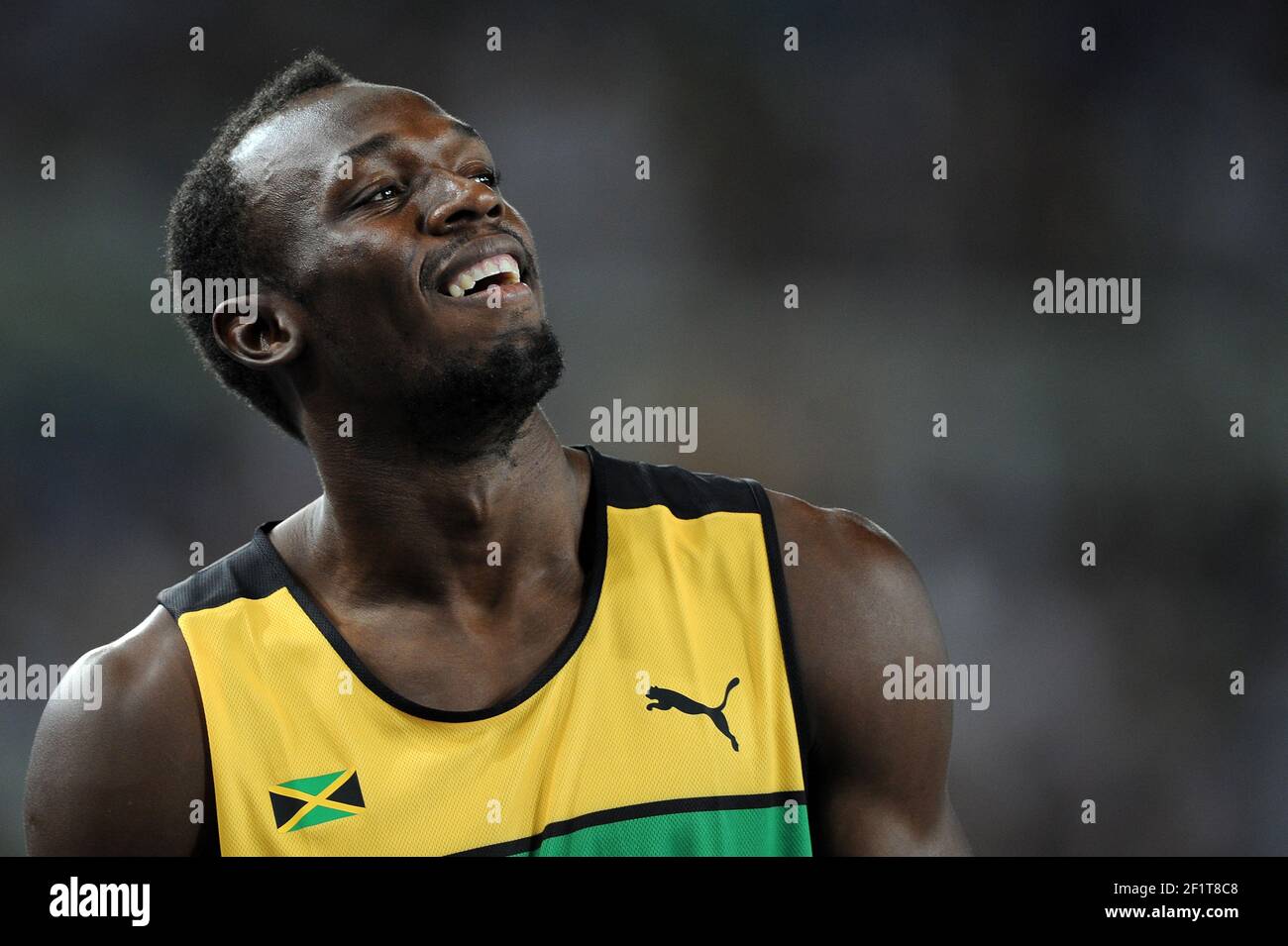 ATHLETICS - IAAF WORLD CHAMPIONSHIPS 2011 - DAEGU (KOR) - DAY 7 - 02/09/2011 - MEN 200M - USAIN BOLT (JAM) - PHOTO : FRANCK FAUGERE / KMSP / DPPI Stock Photo