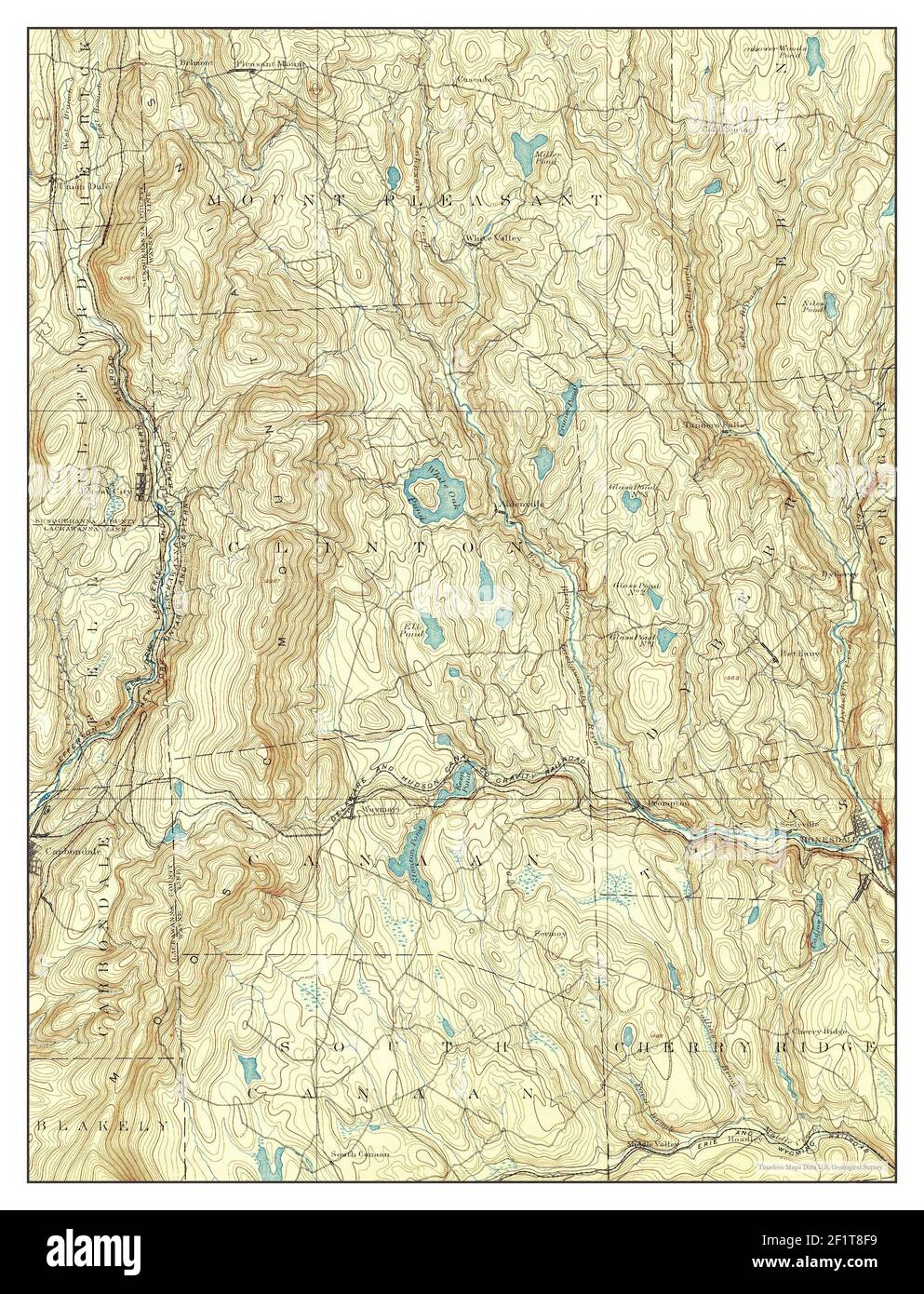 Map of honesdale hires stock photography and images Alamy