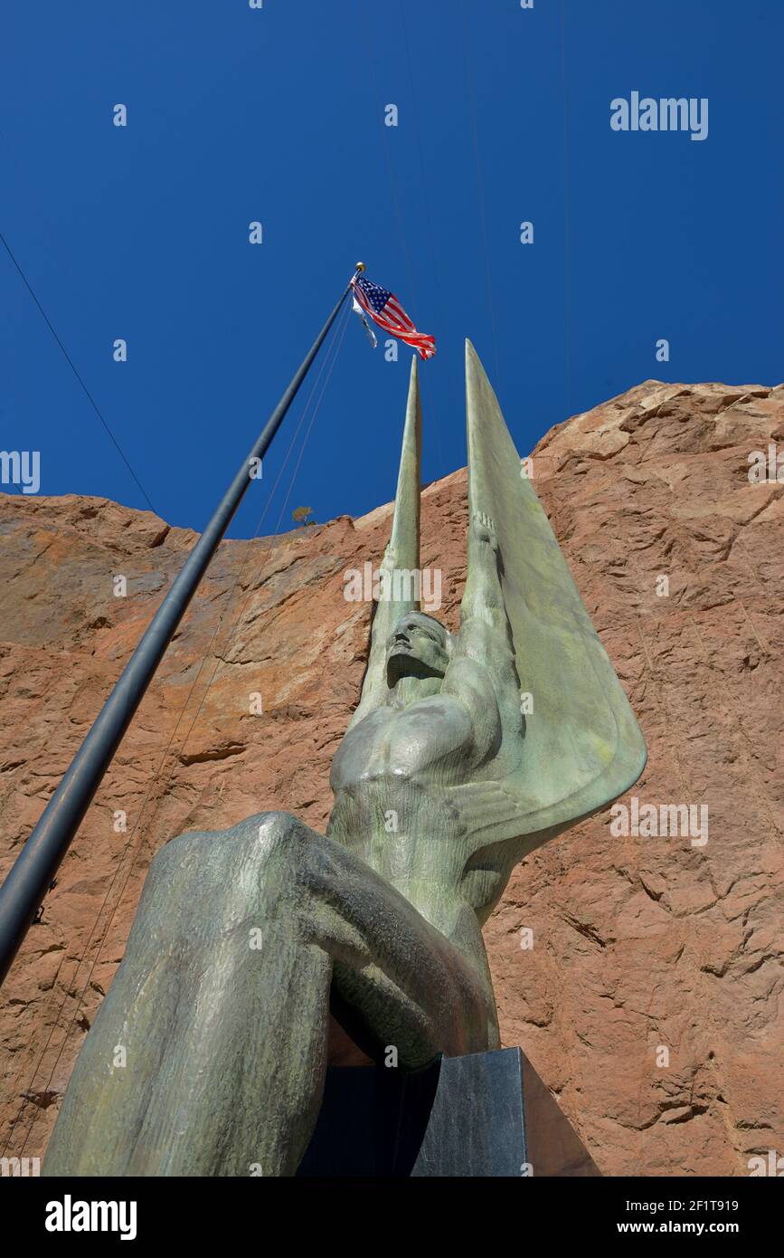 Winged Figures of the Republic sculpture, Hoover Dam, Arizona, Nevada
