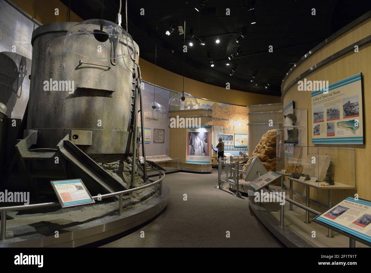 Exhibits inside the visitors center, Hoover Dam, Arizona, Nevada, USA Stock Photo