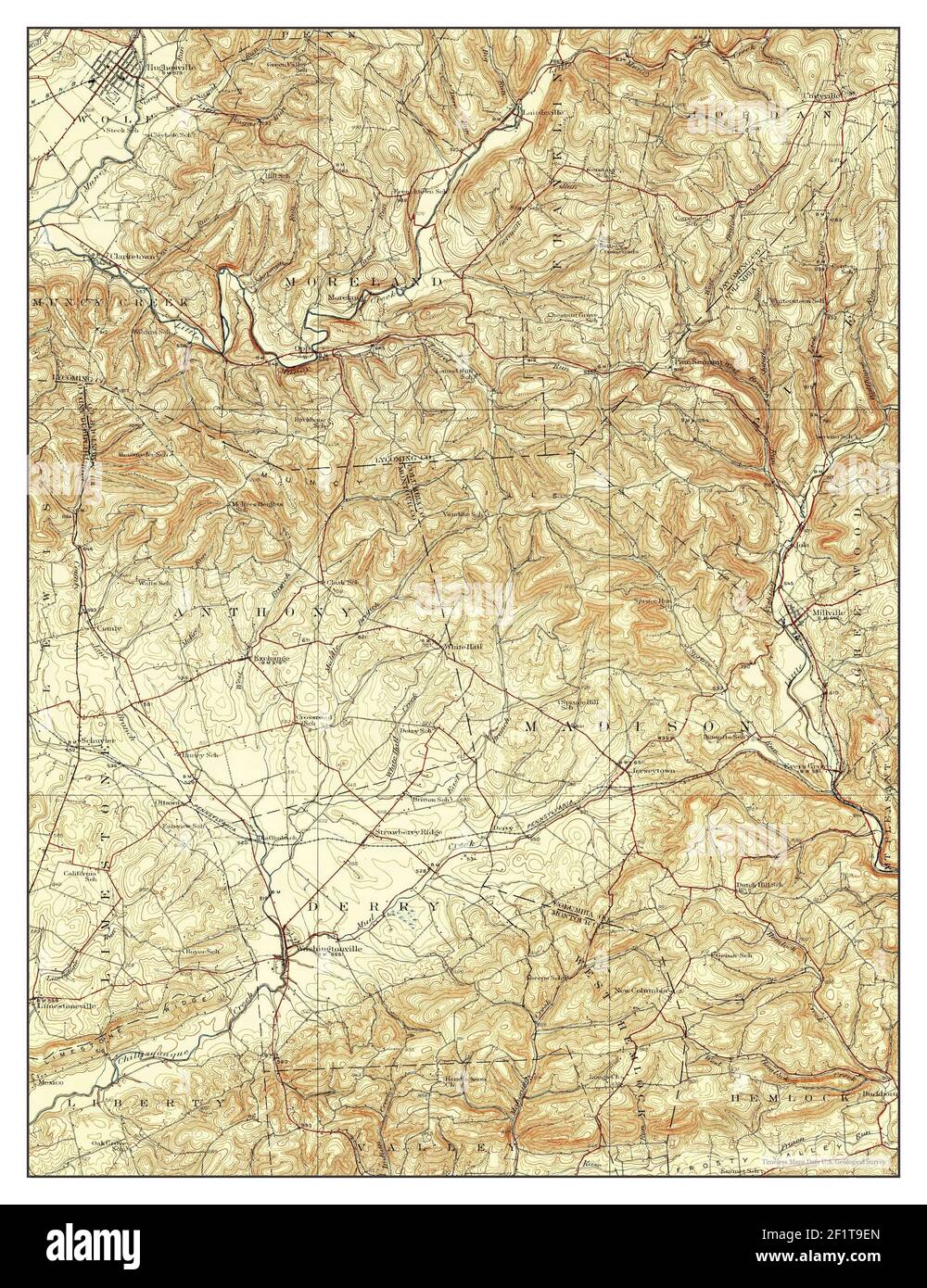 Hughesville pennsylvania map Cut Out Stock Images & Pictures Alamy