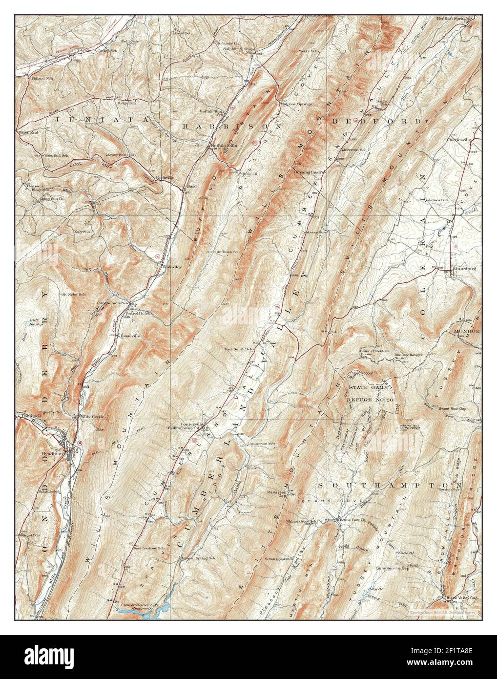Hyndman, Pennsylvania, map 1927, 162500, United States of America by