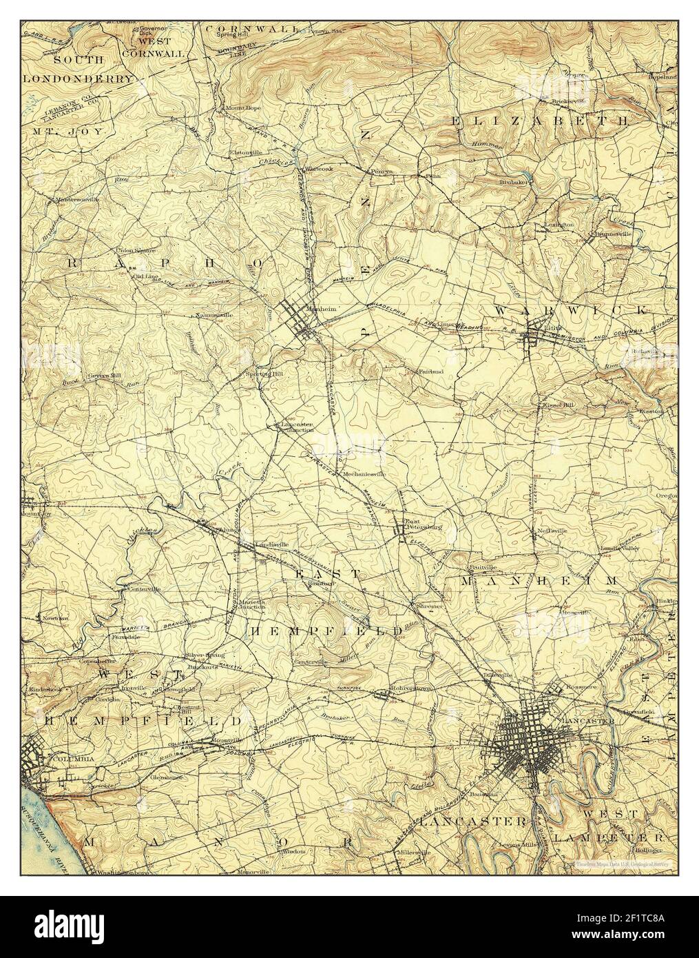 Lancaster, Pennsylvania, map 1904, 162500, United States of America by