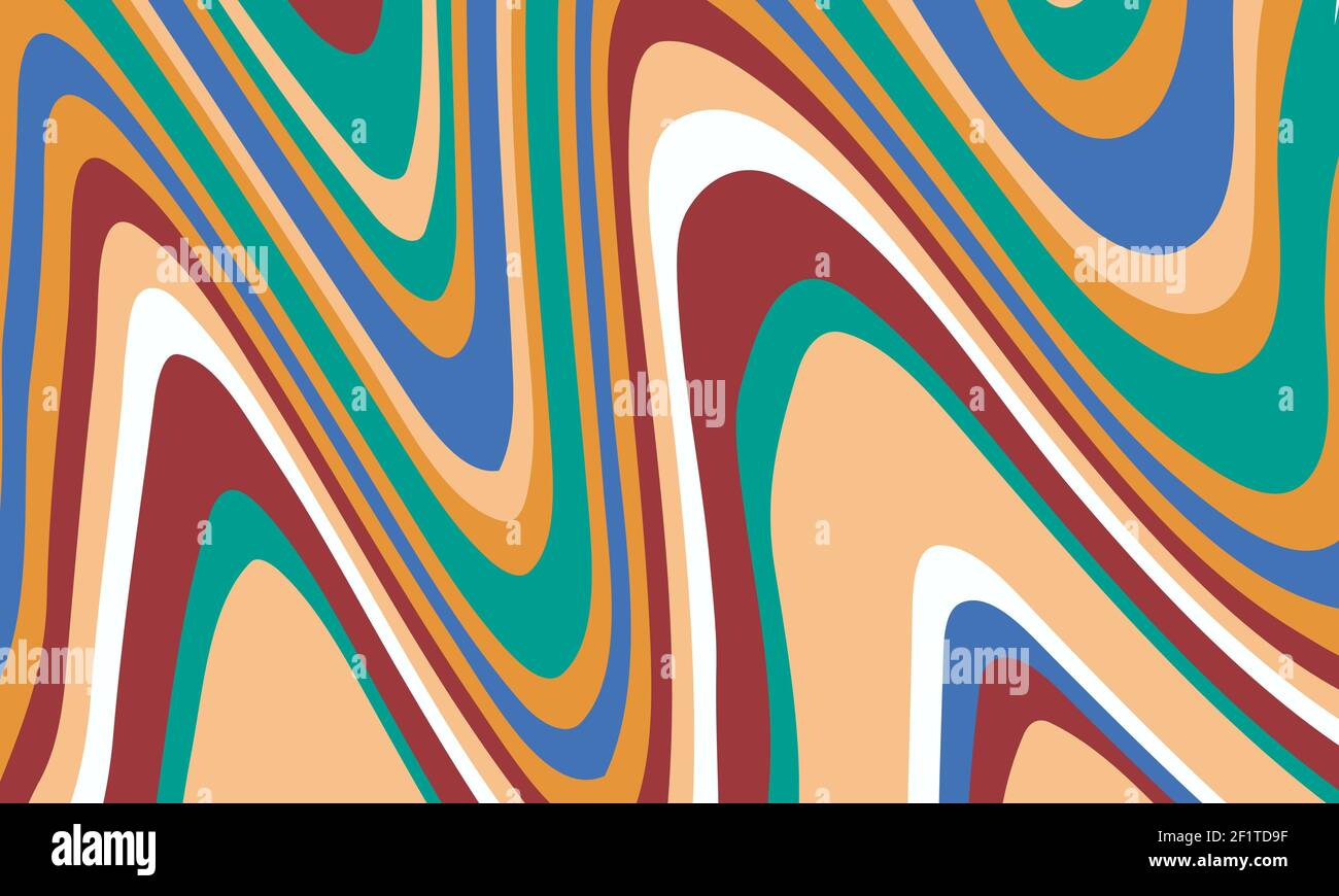 Abstract flat psychedelic groovy background. Vector illustration Stock ...