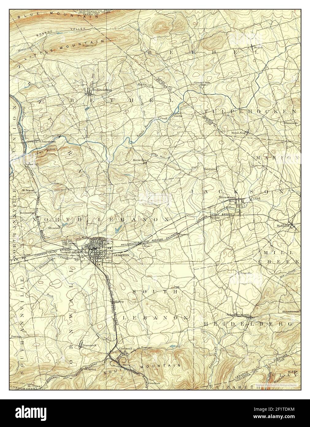 Vintage map of lebanon Cut Out Stock Images & Pictures - Alamy