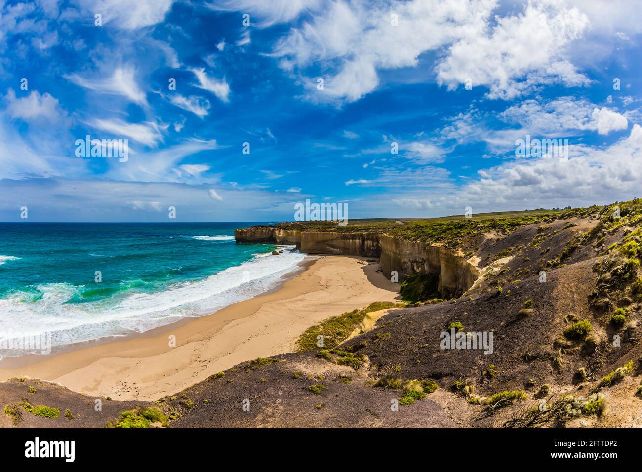 Magnificent little beach Stock Photo