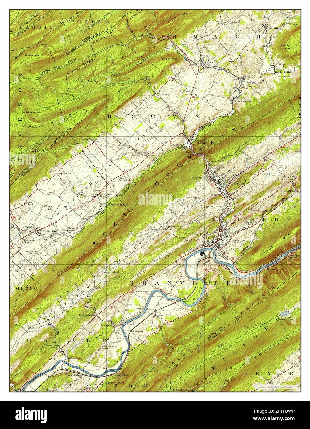 Map of lewistown hires stock photography and images Alamy