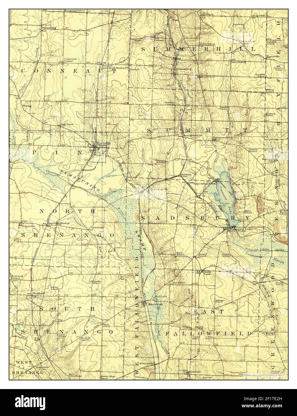 Linesville pennsylvania map Cut Out Stock Images & Pictures Alamy