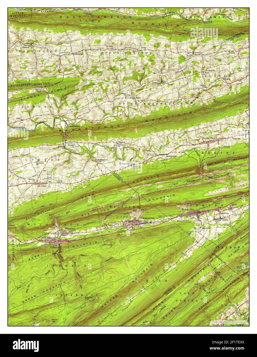 Lykens pennsylvania map Cut Out Stock Images & Pictures Alamy