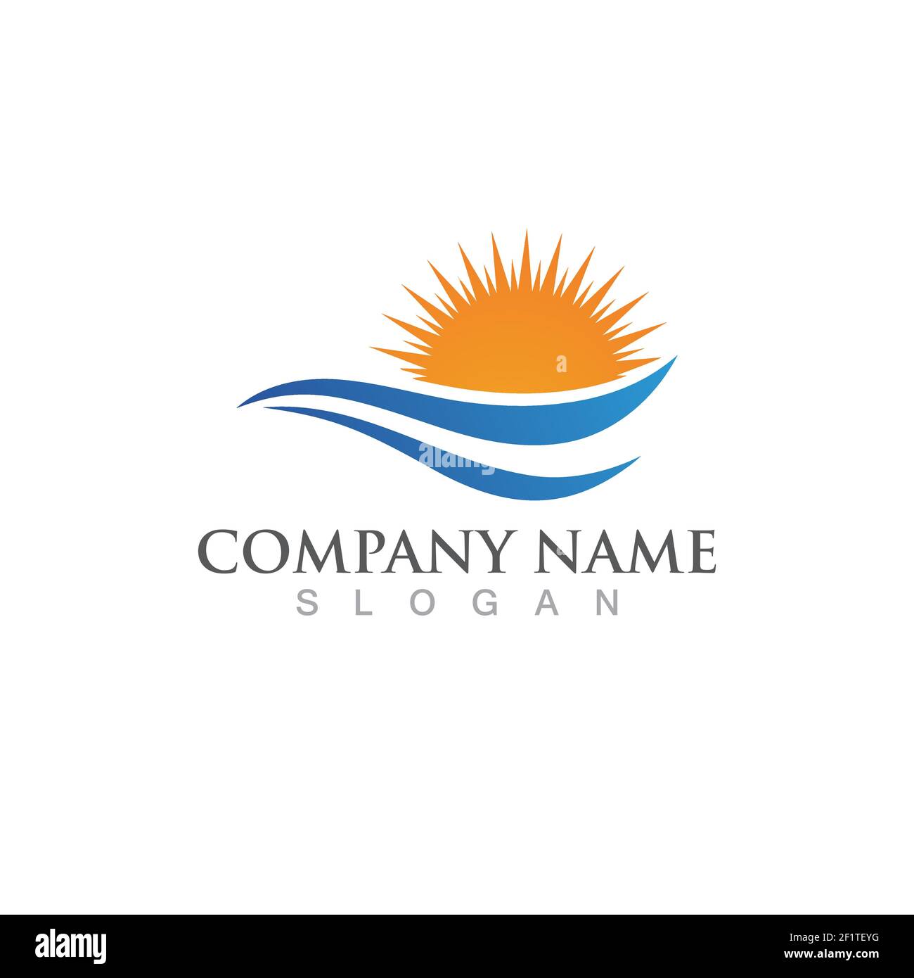 Sun and wave Vector illustration Icon Logo Stock Vector Image & Art - Alamy