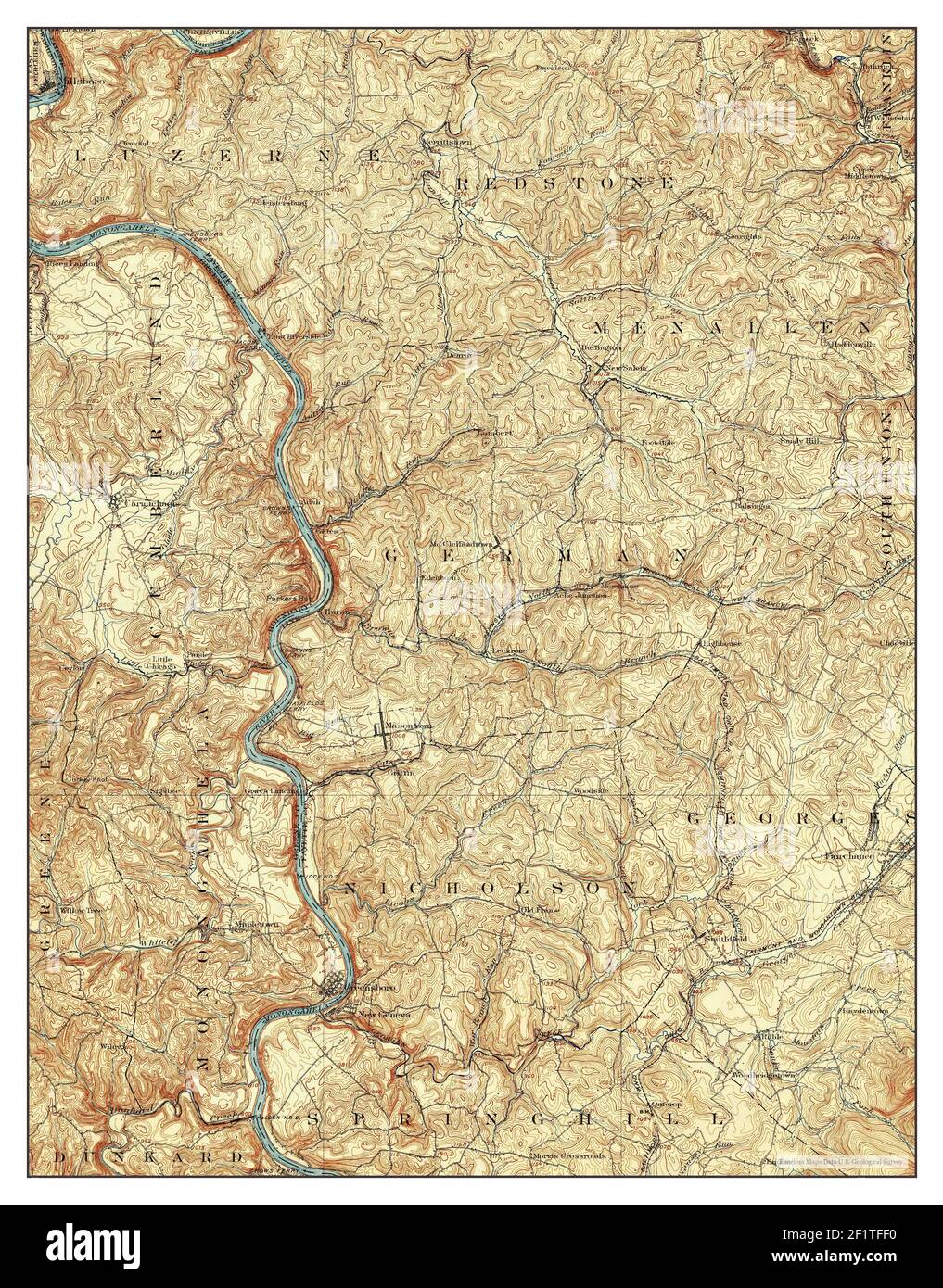 Masontown pennsylvania map hires stock photography and images Alamy
