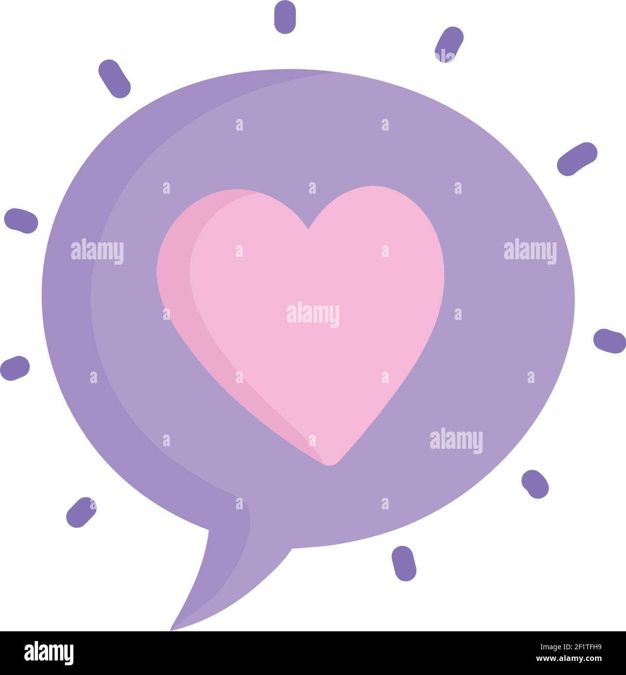speech bubble heart love message Stock Vector Image & Art - Alamy