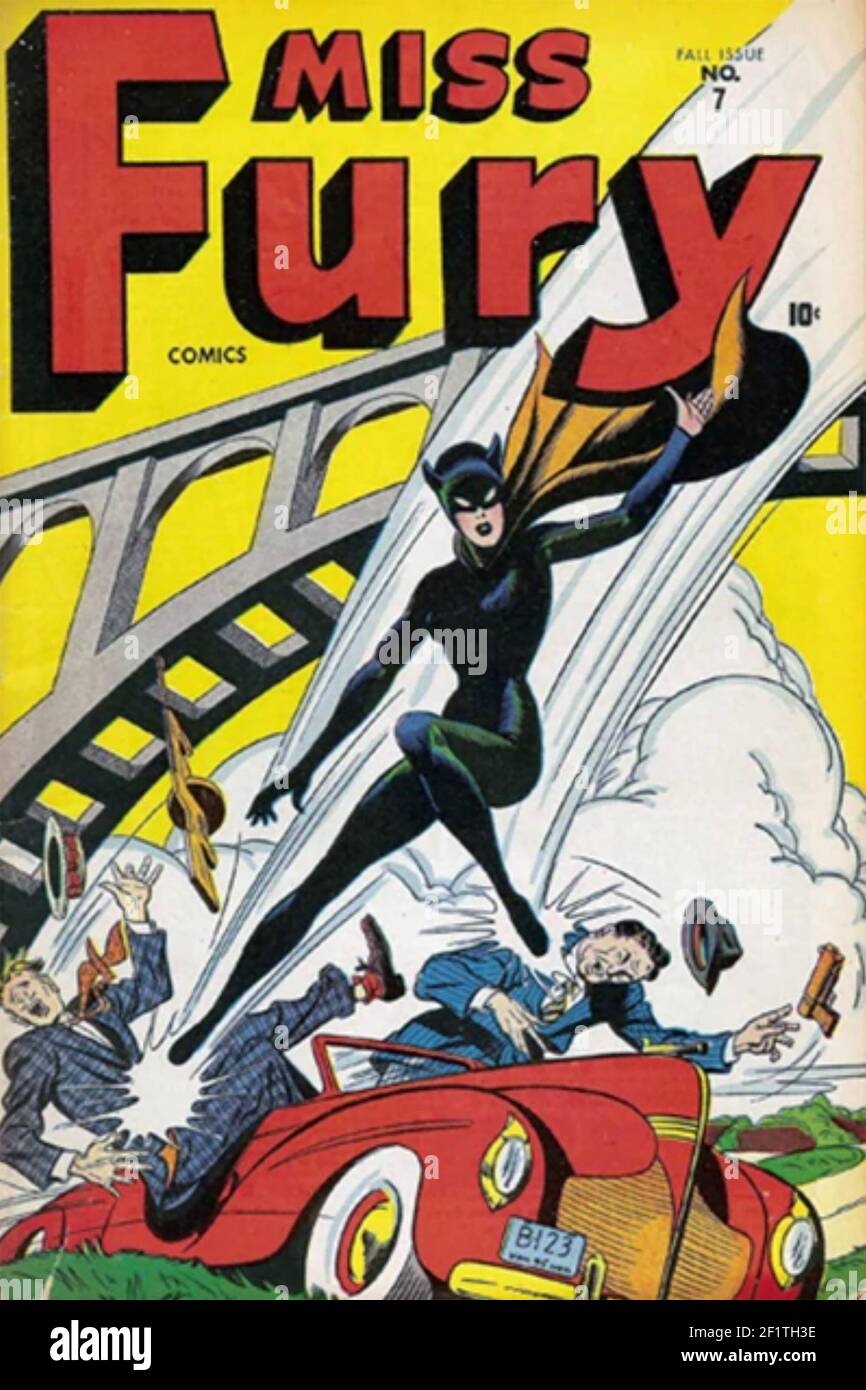MISS FURY American comic heroine in 1942 Stock Photo