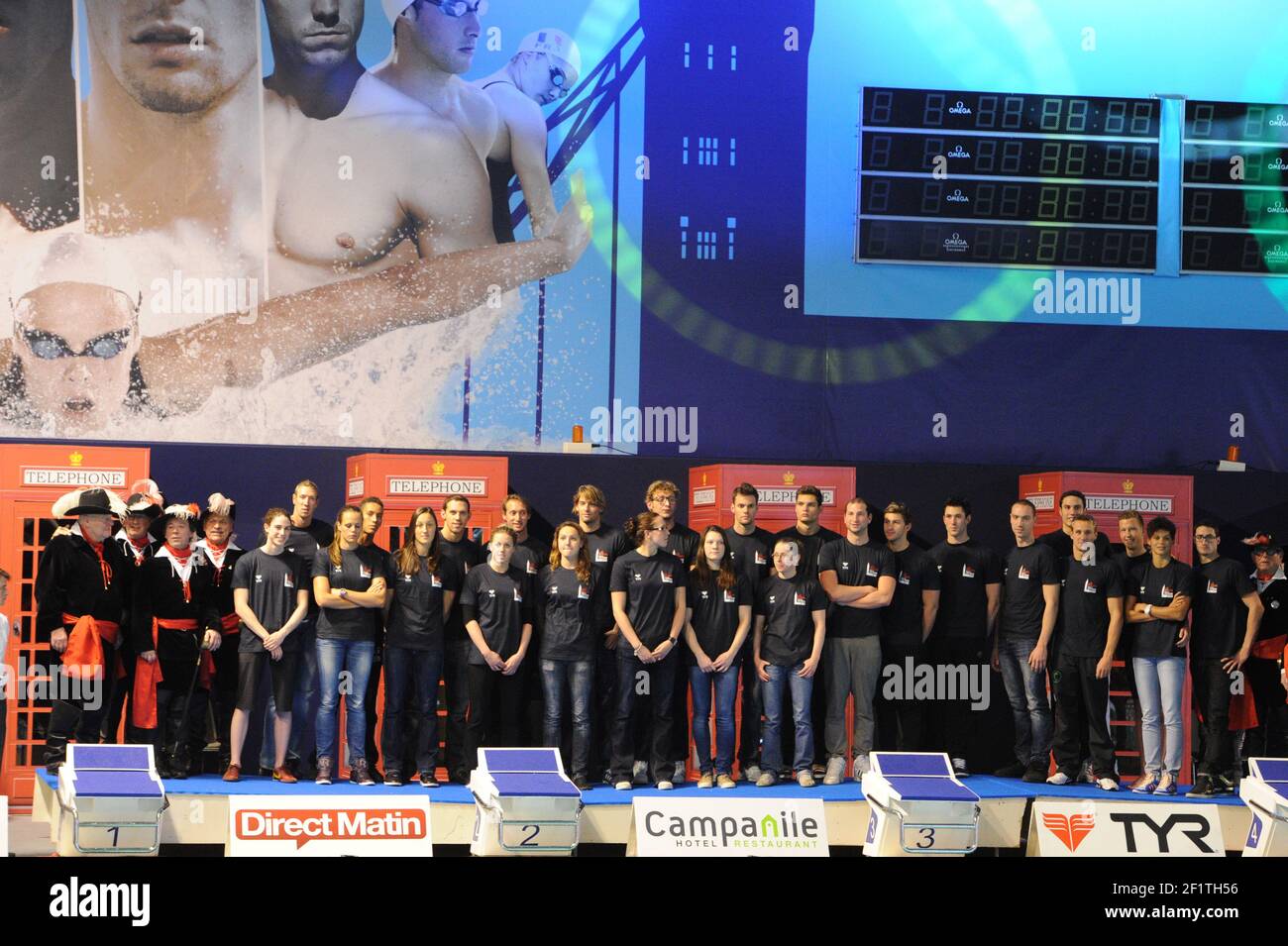 SWIMMING - ELITE FRENCH CHAMPIONSHIPS 2012 - DUNKERQUE (FRA) - DAY 8 - 25/03/2012 - PHOTO : STEPHANE KEMPINAIRE / KMSP / DPPI - FRENCH TEAM OLYMPIC FOR LONDON 2012 Stock Photo
