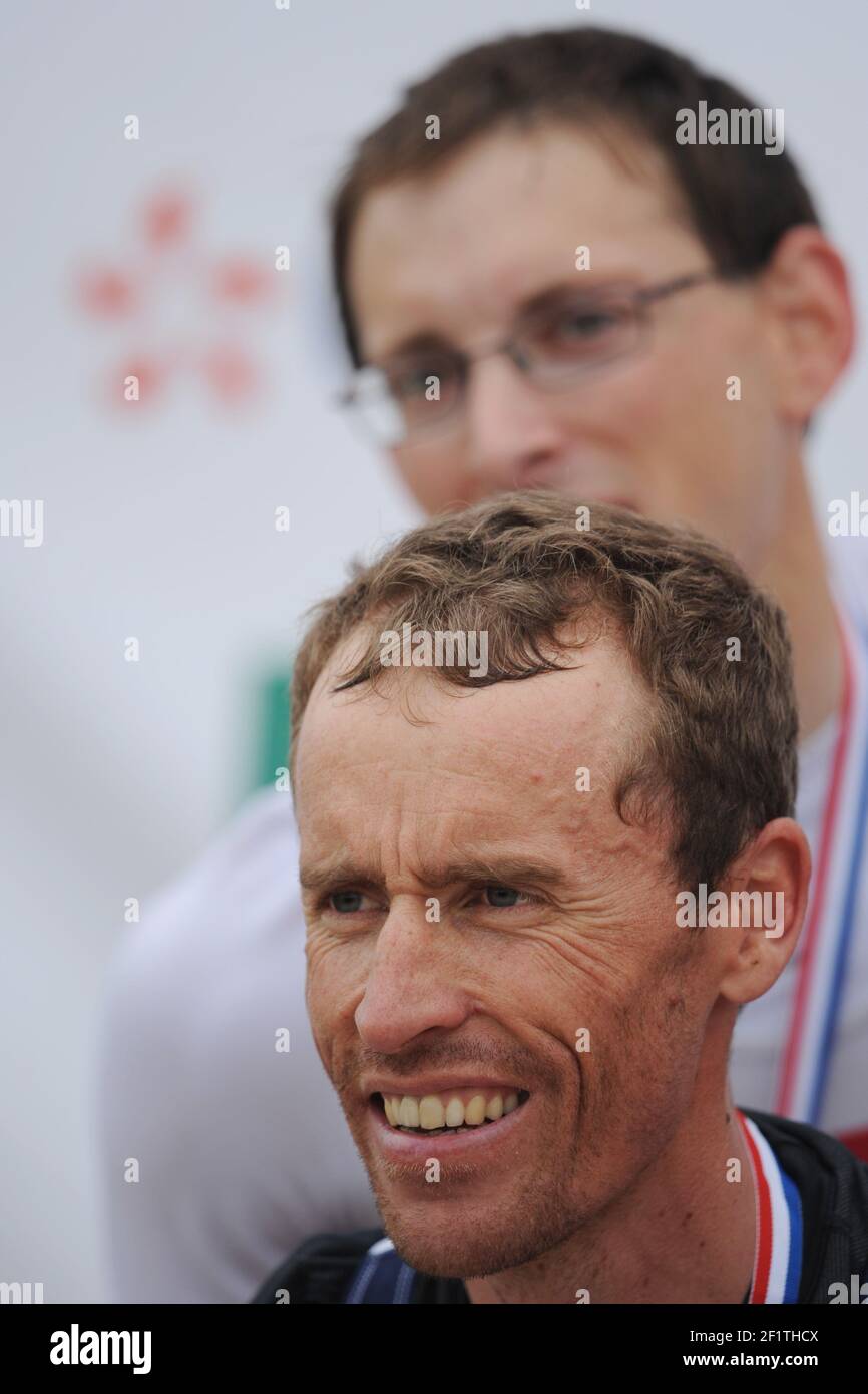 ROWING - SHORT BOATS FRENCH CHAMPIONSHIPS 2012 - UBY LAKE / CAZAUBON (FRA) - 30-31/03 to 01/04/2012 - PHOTO : PHILIPPE MILLEREAU / KMSP / DPPI - FABRICE MOREAU / WINNER Stock Photo