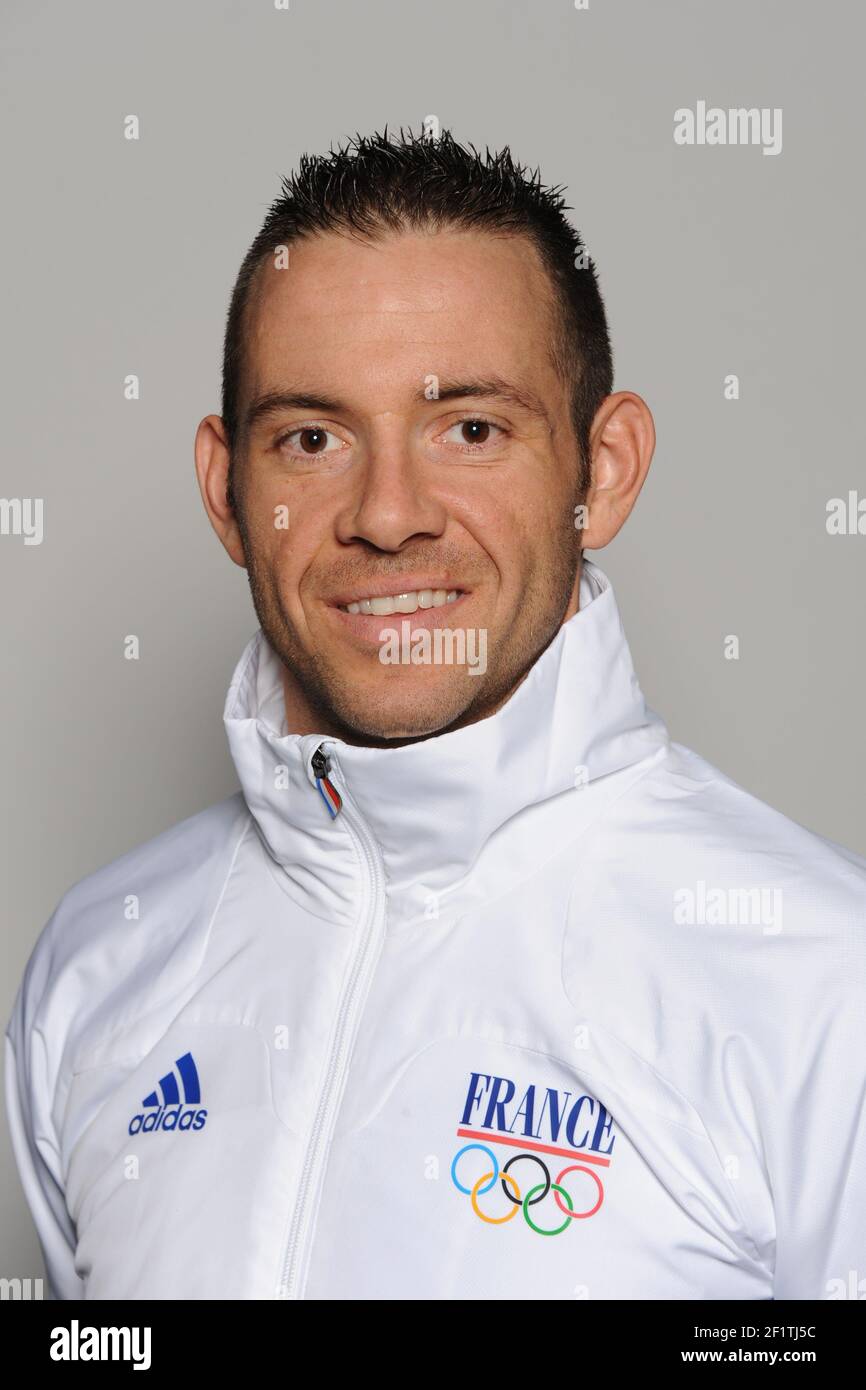 OLYMPIC GAMES - LONDON 2012 - FRENCH ATHLETES PORTRAITS - PARIS (FRA) - 21/03/2012 - PHOTO PHILIPPE MILLEREAU / KMSP / DPPI - TRACK CYCLING - MEN - FRANCOIS PERVIS Stock Photo