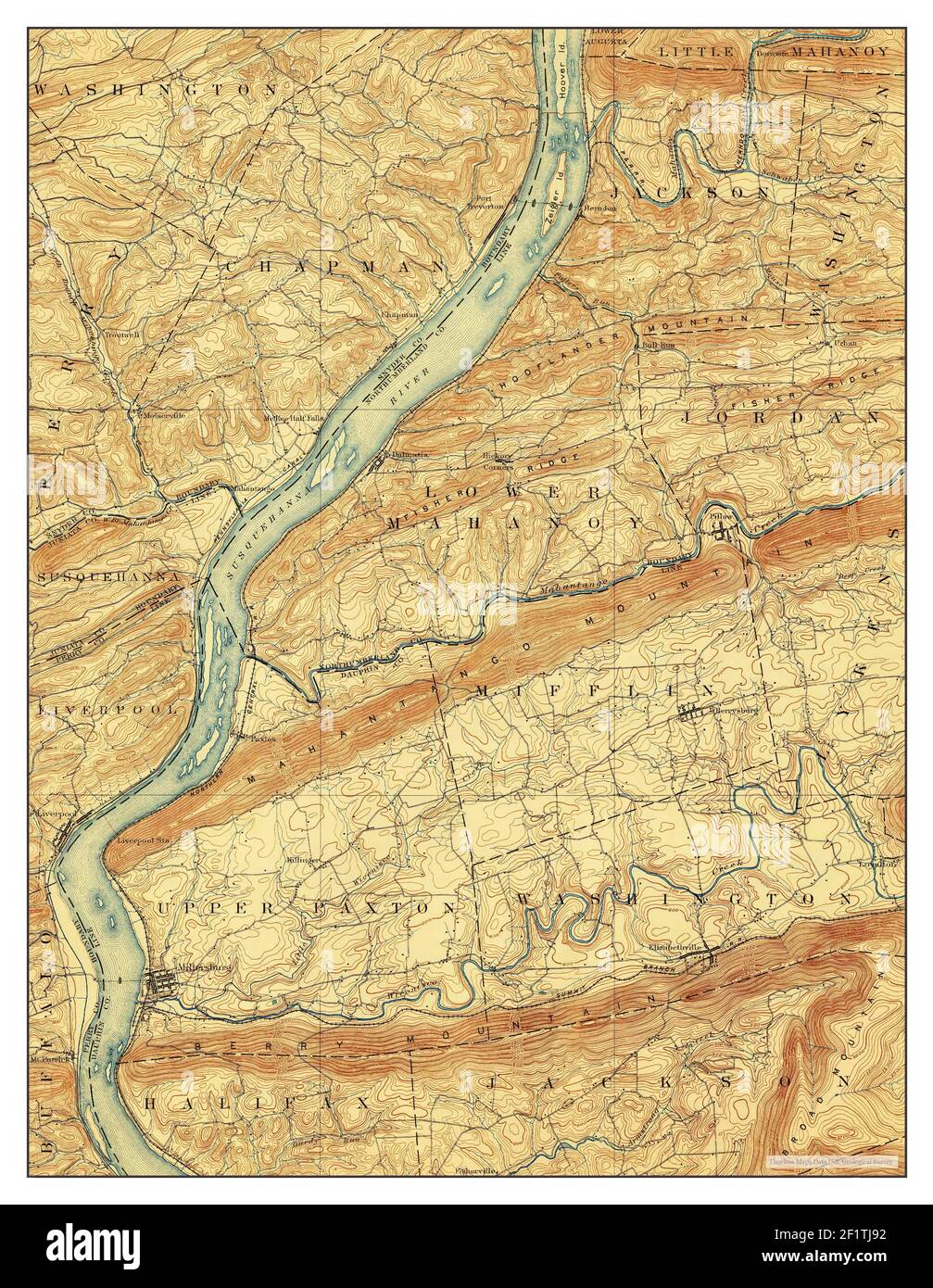 Millersburg, Pennsylvania, map 1893, 162500, United States of America