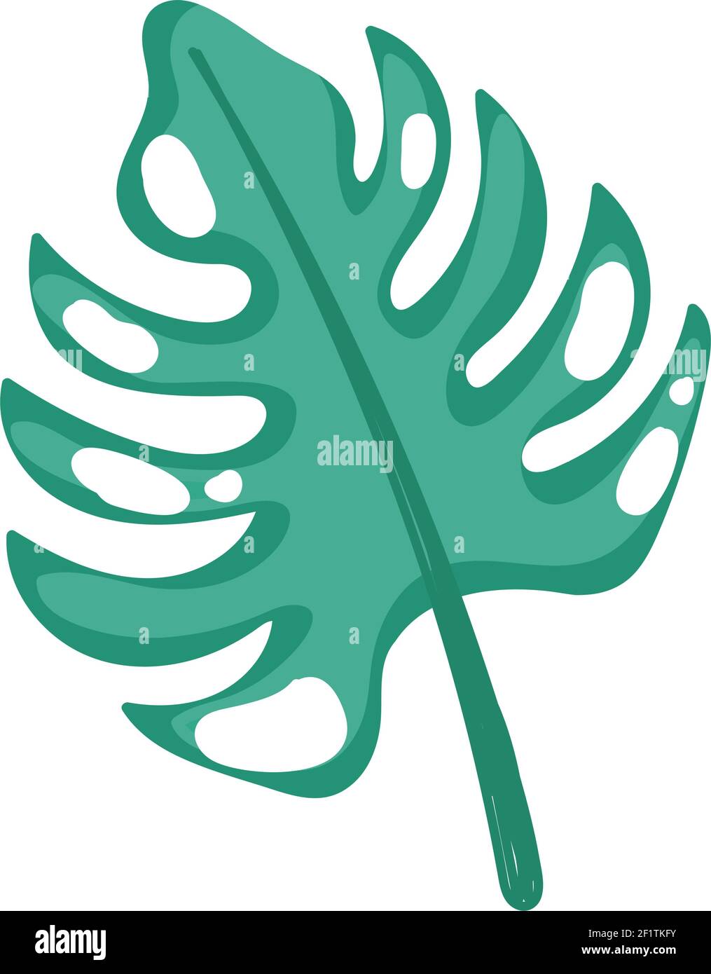 leaf monstera tropical exotic icon Stock Vector Image & Art - Alamy