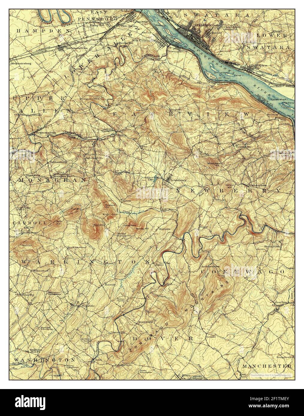 New Cumberland, Pennsylvania, map 1906, 162500, United States of