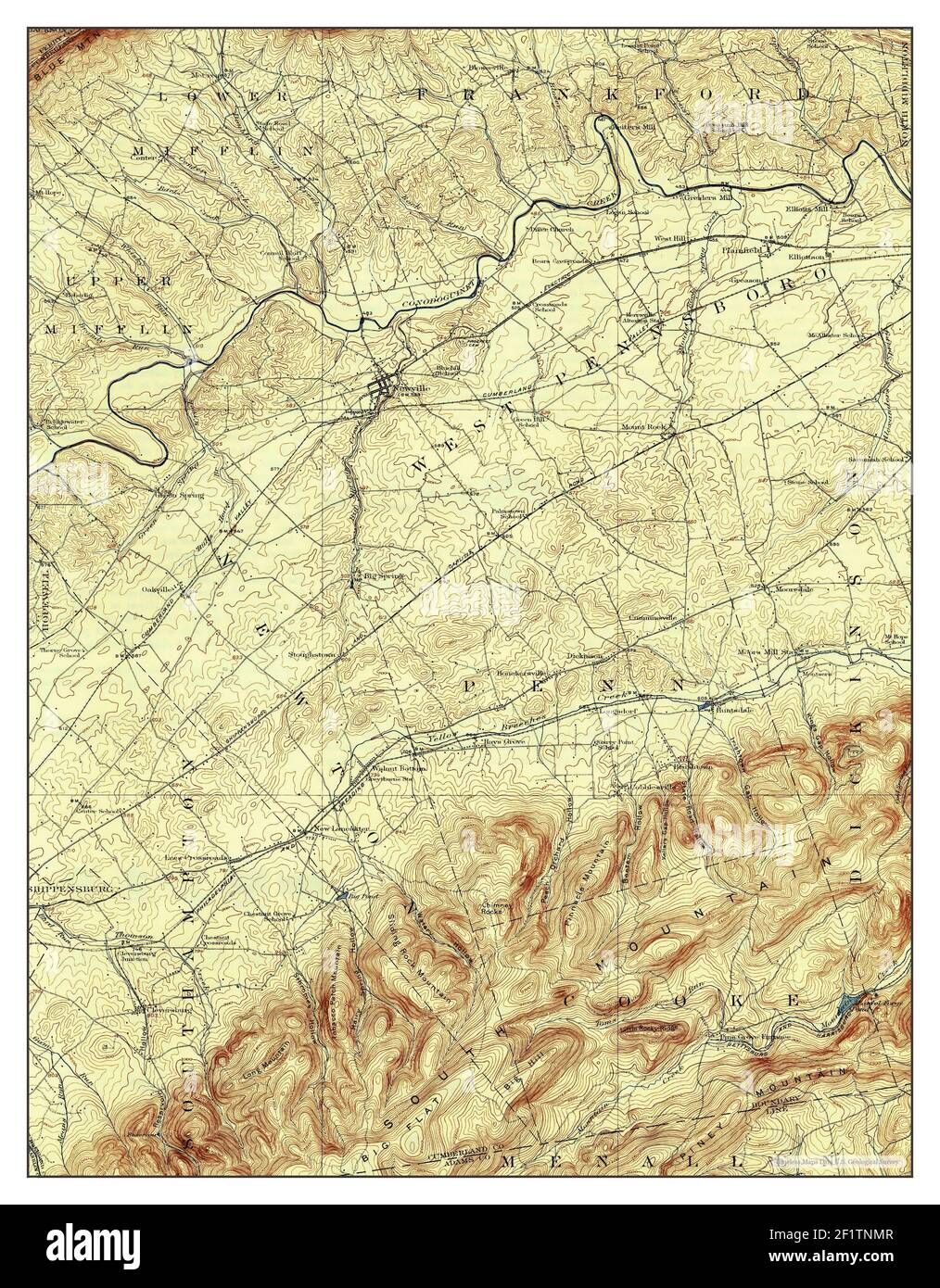 Newville, Pennsylvania, map 1919, 162500, United States of America by