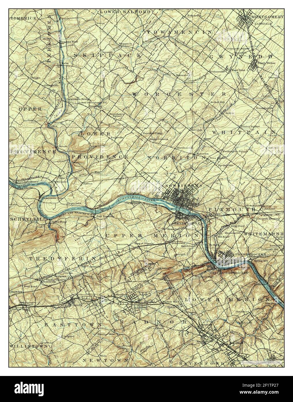 Map of norristown hi-res stock photography and images - Alamy