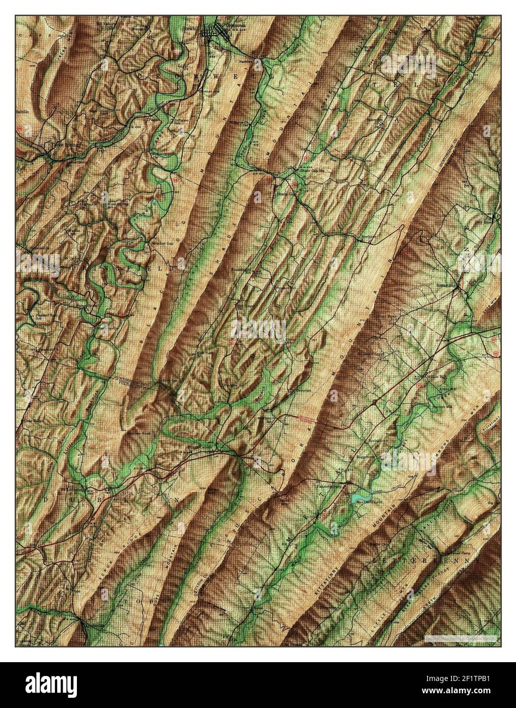 Orbisonia, Pennsylvania, map 1939, 162500, United States of America by