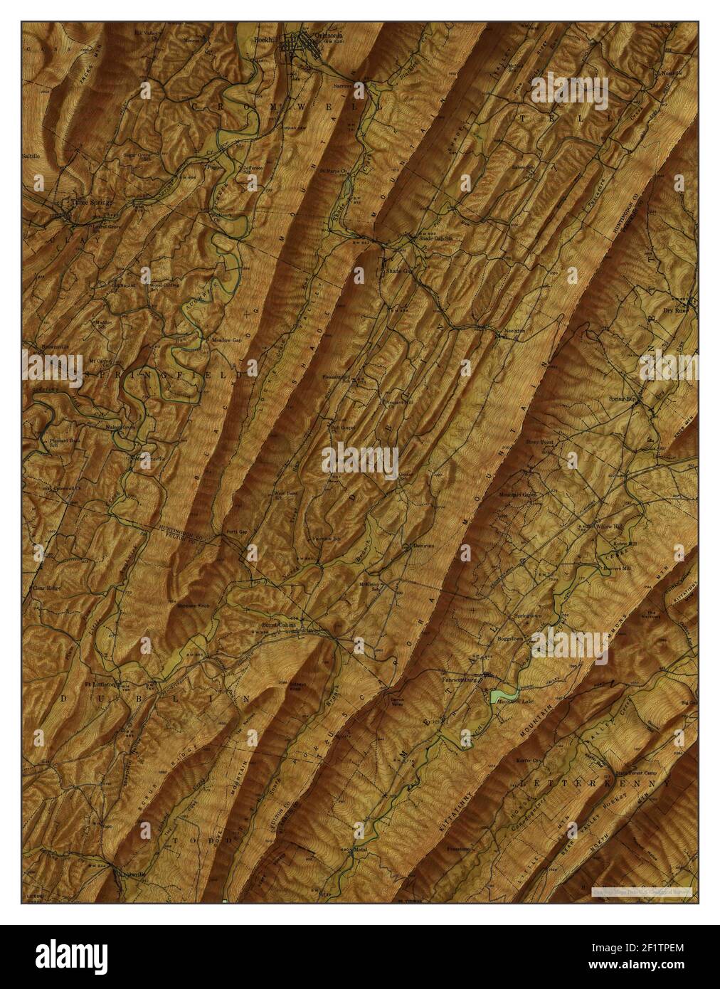 Orbisonia, Pennsylvania, map 1944, 162500, United States of America by