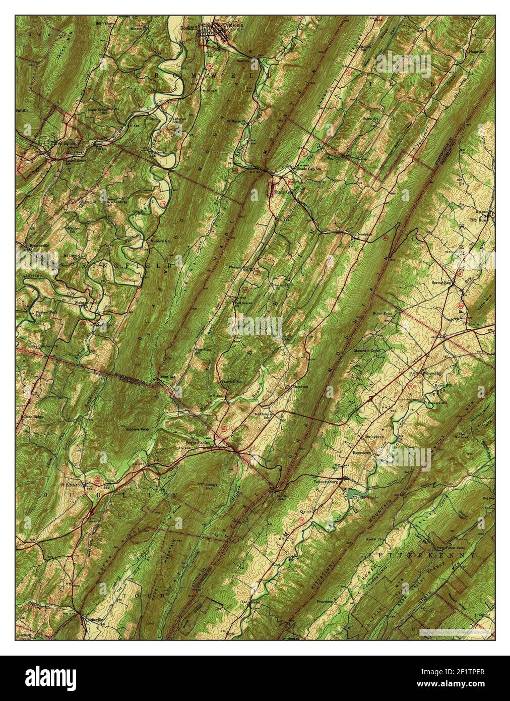 Orbisonia, Pennsylvania, map 1940, 162500, United States of America by