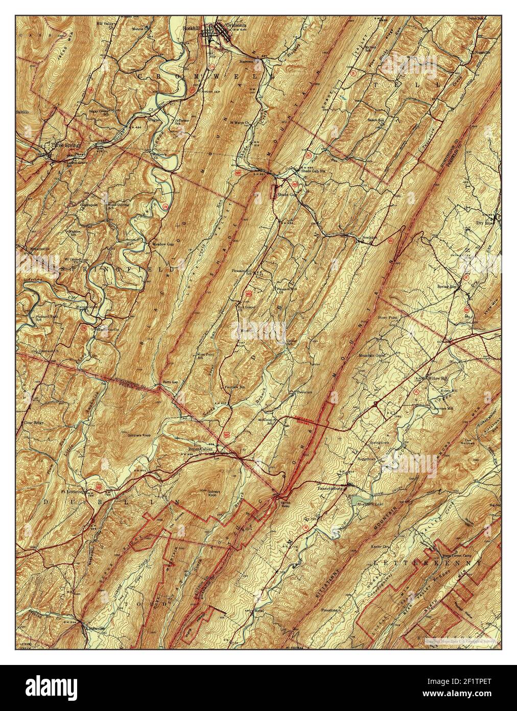 Orbisonia, Pennsylvania, map 1944, 162500, United States of America by