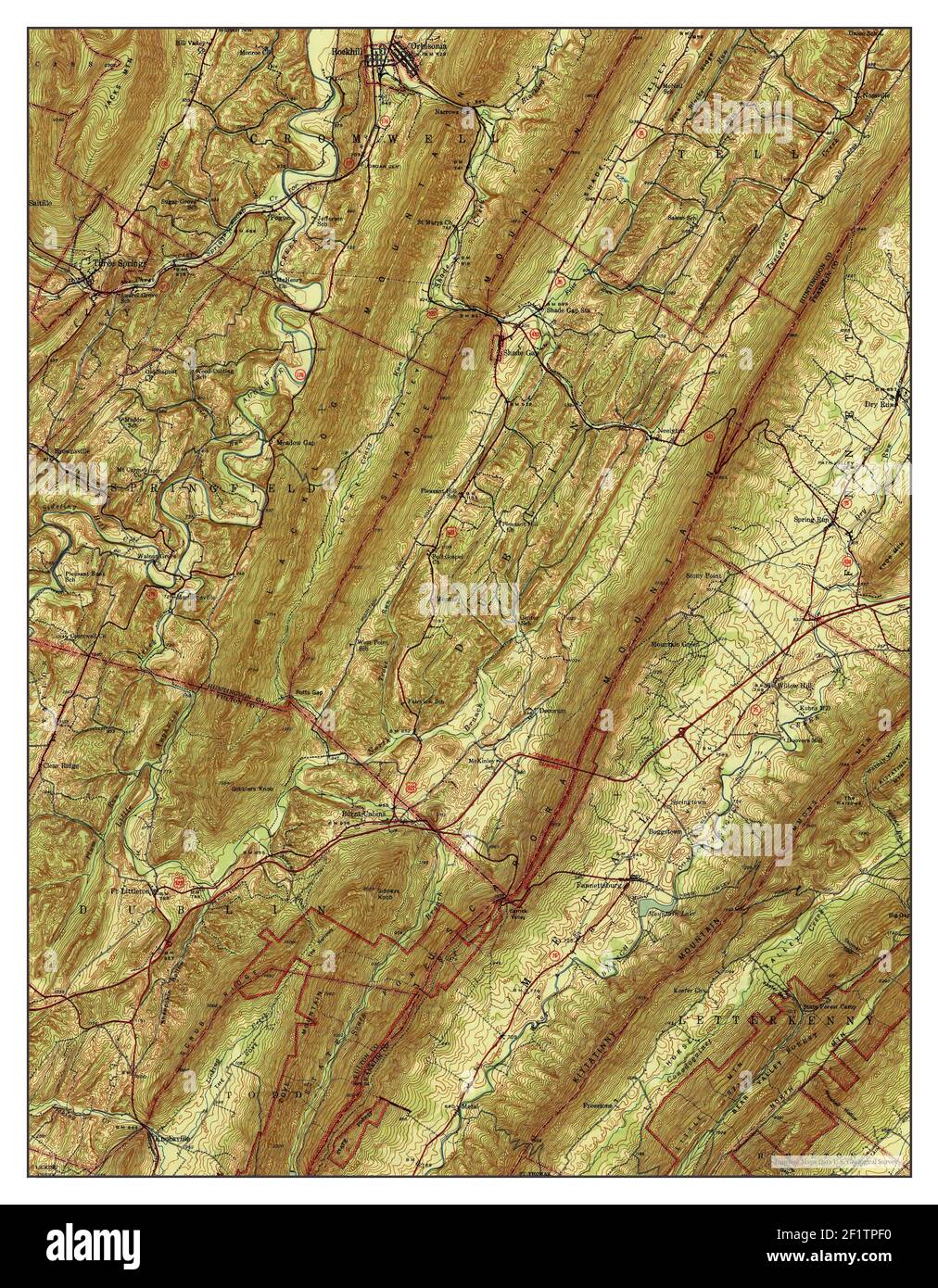 Orbisonia, Pennsylvania, map 1944, 162500, United States of America by