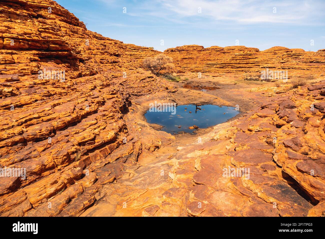 Kings Canyon in center Australia Stock Photo Alamy