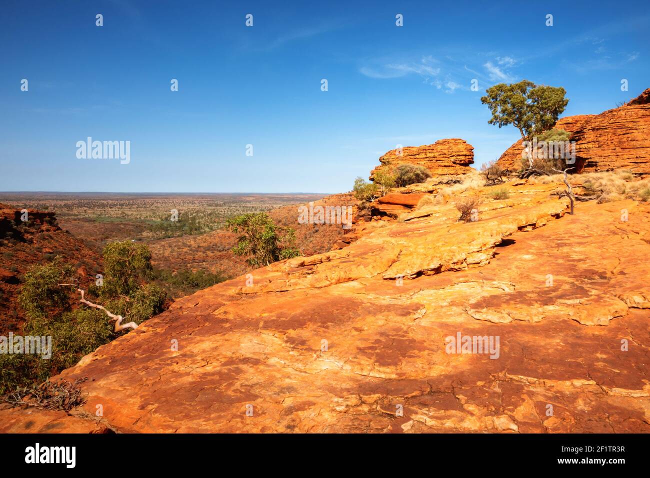 Kings Canyon in center Australia Stock Photo Alamy