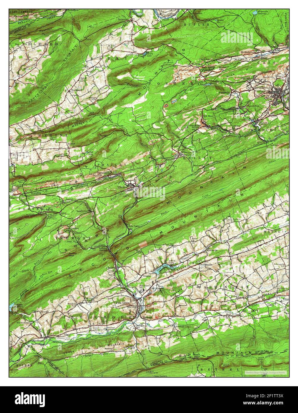 Pine Grove, Pennsylvania, map 1955, 162500, United States of America by Timeless Maps, data U.S