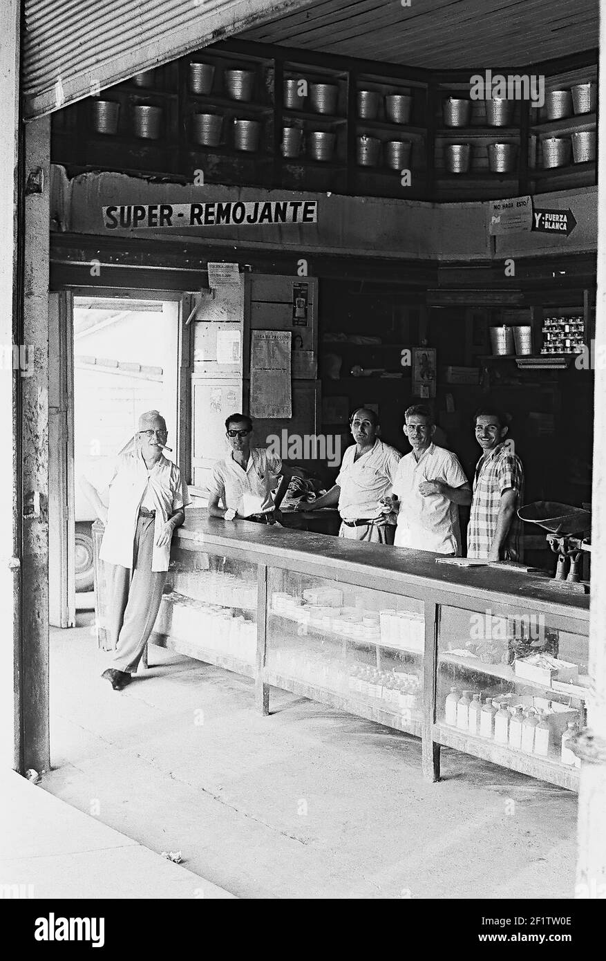 Tobacco cooperative store, Cuba, Pinar del Rio (Cuba : Province), 1964. From the Deena Stryker photographs collection. () Stock Photo