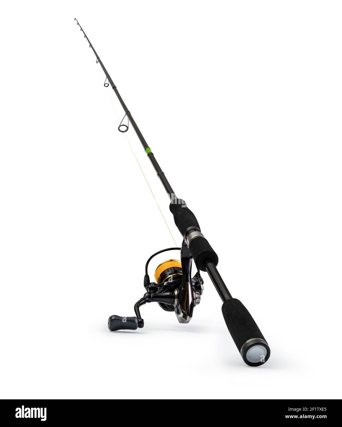Spinning rod for fishing Stock Photo