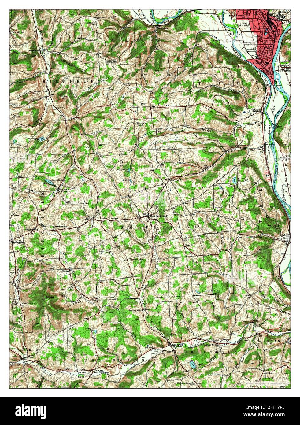 Map of sayre hires stock photography and images Alamy