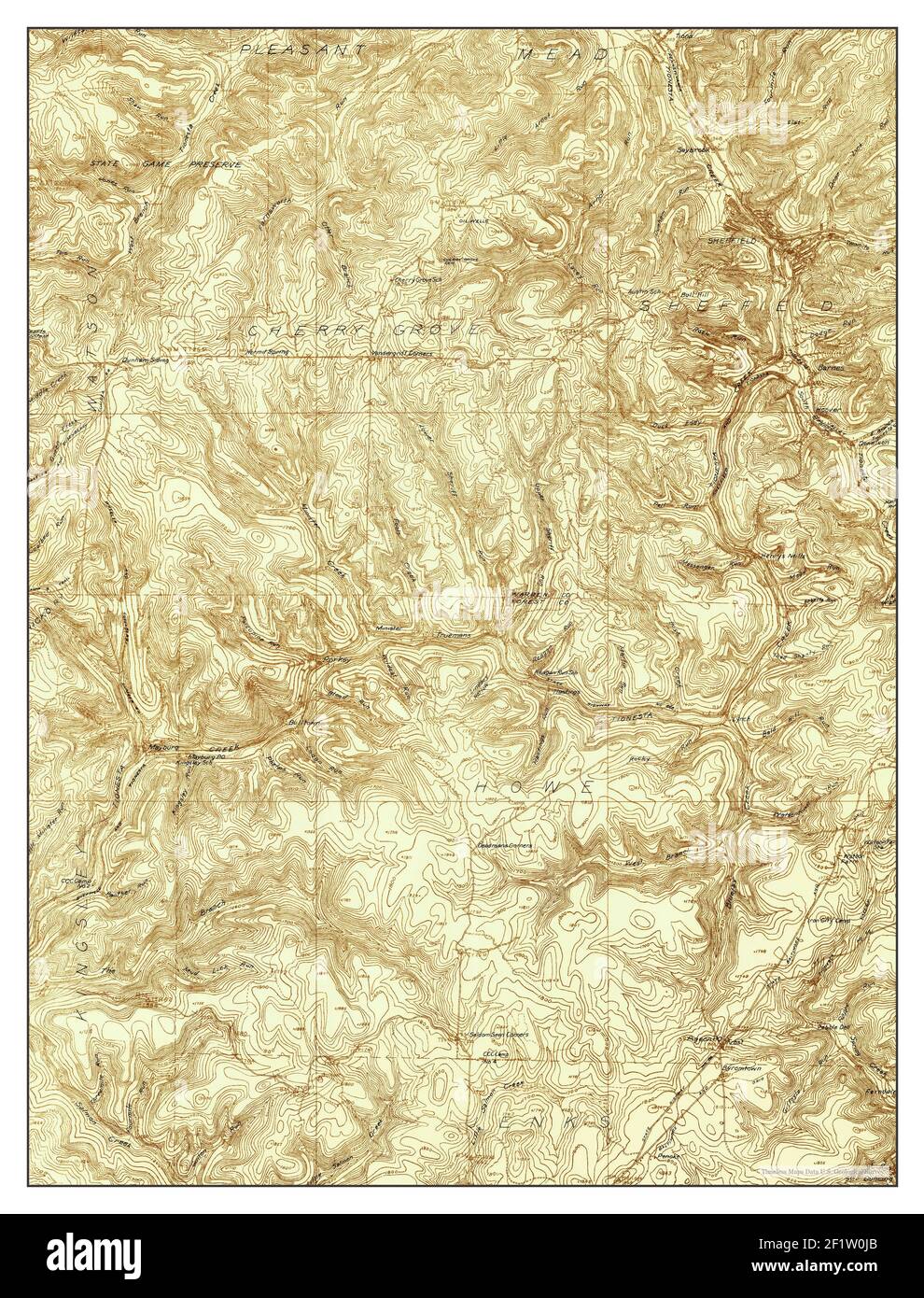 Sheffield, Pennsylvania, map 1935, 1:48000, United States of America by ...