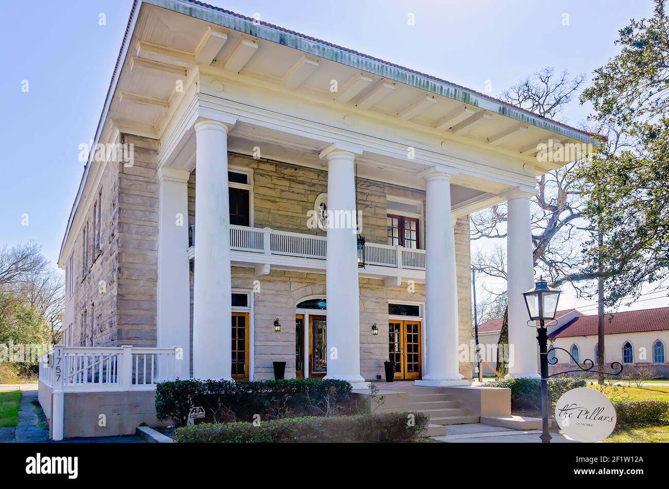 The Pillars, an event venue, is pictured, March 6, 2021, in Mobile