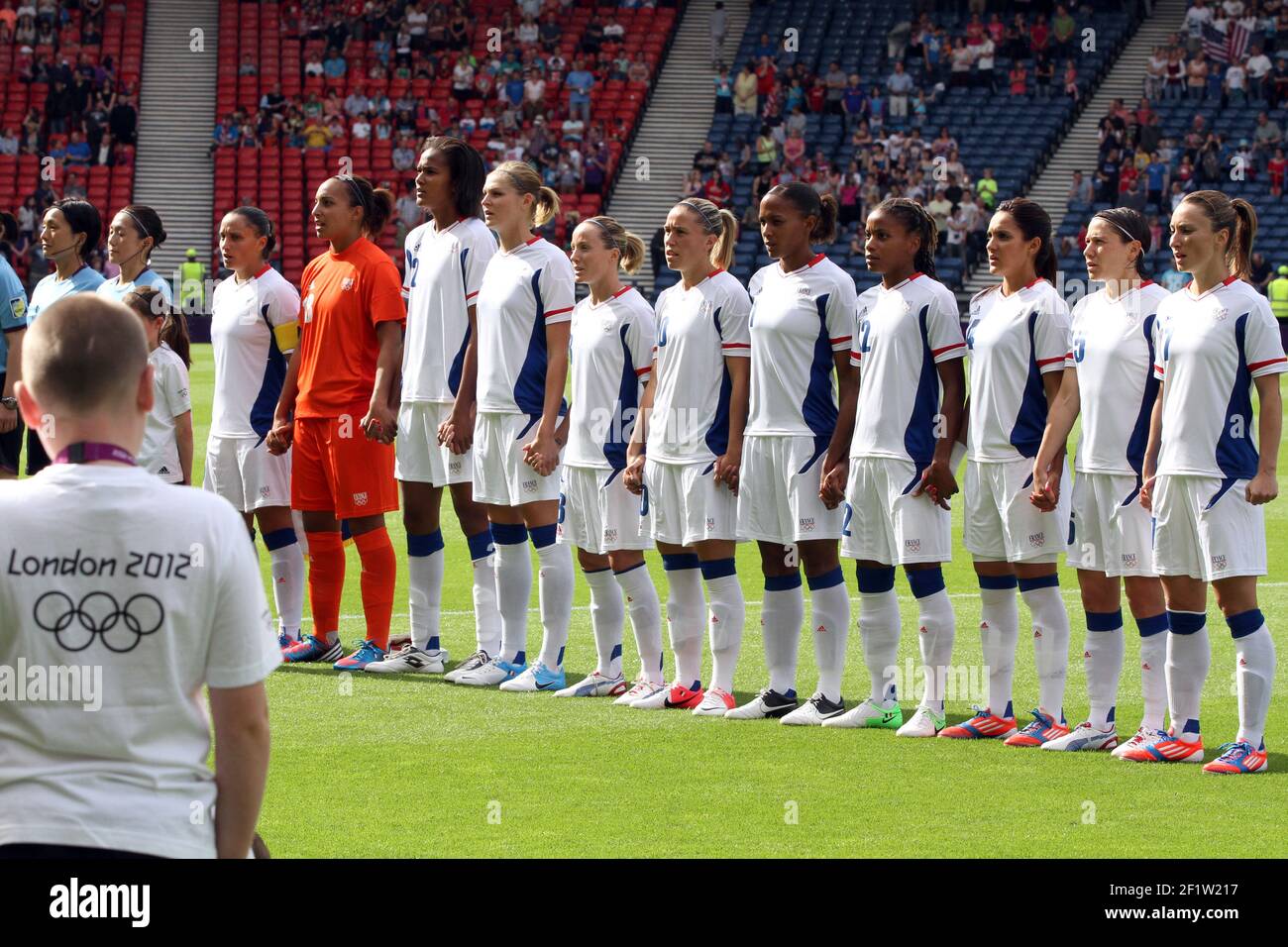 Gaetane thiney french soccer team hi-res stock photography