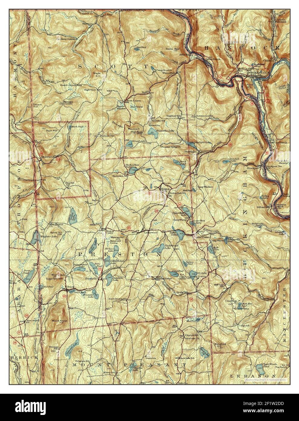 Starrucca, Pennsylvania, map 1933, 162500, United States of America by