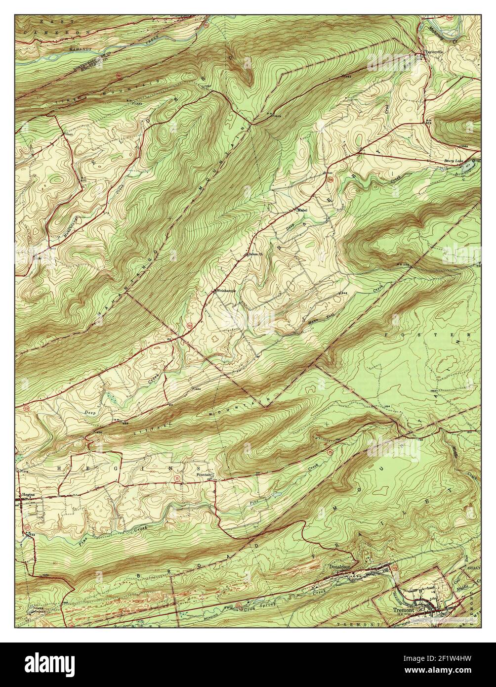 Tremont, Pennsylvania, map 1947, 131680, United States of America by