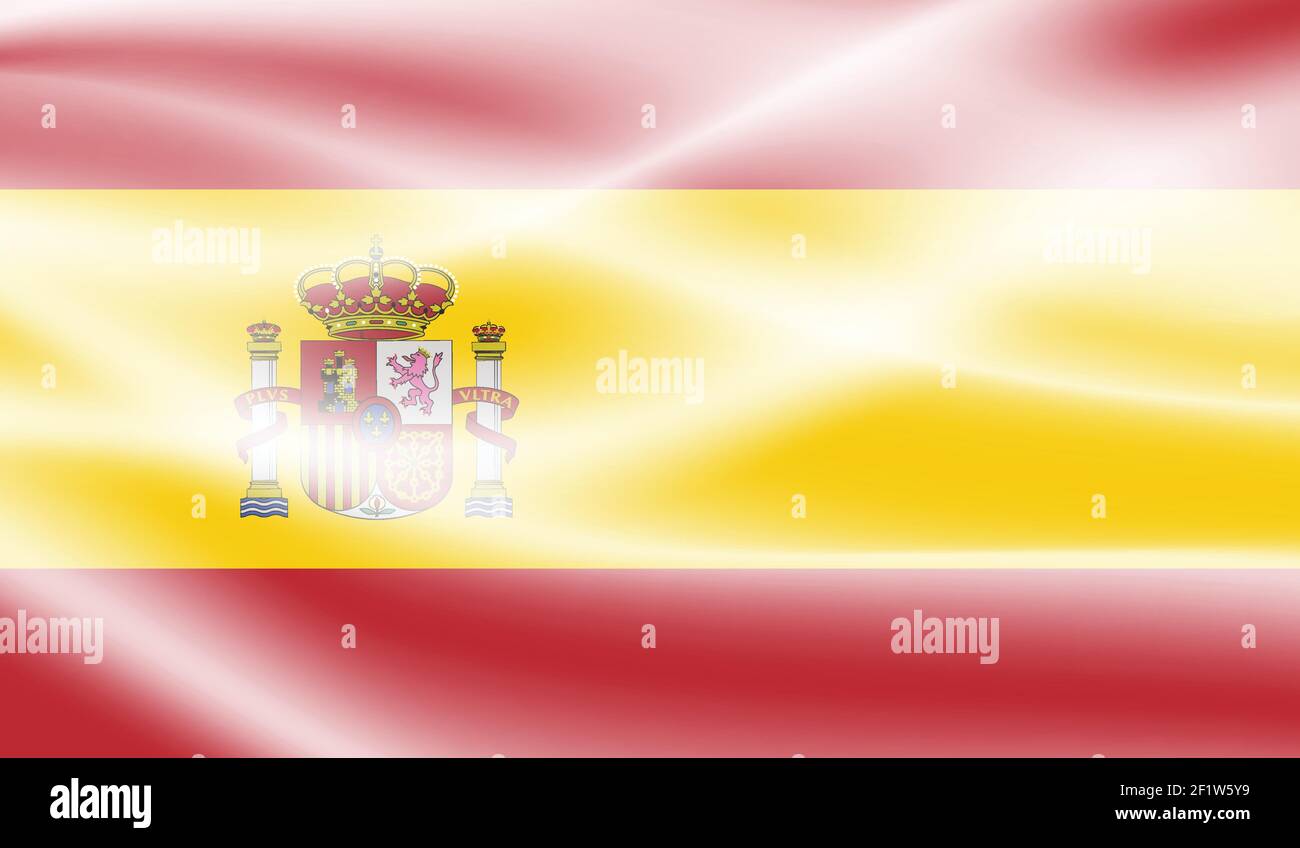 Spanish waving flag vector Stock Vector Image & Art - Alamy