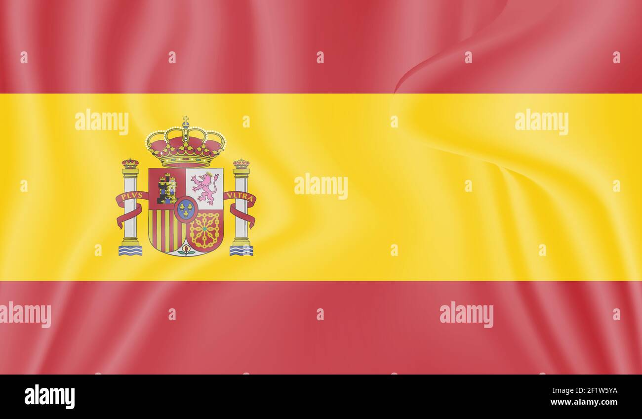 Spanish waving flag vector Stock Vector Image & Art Alamy