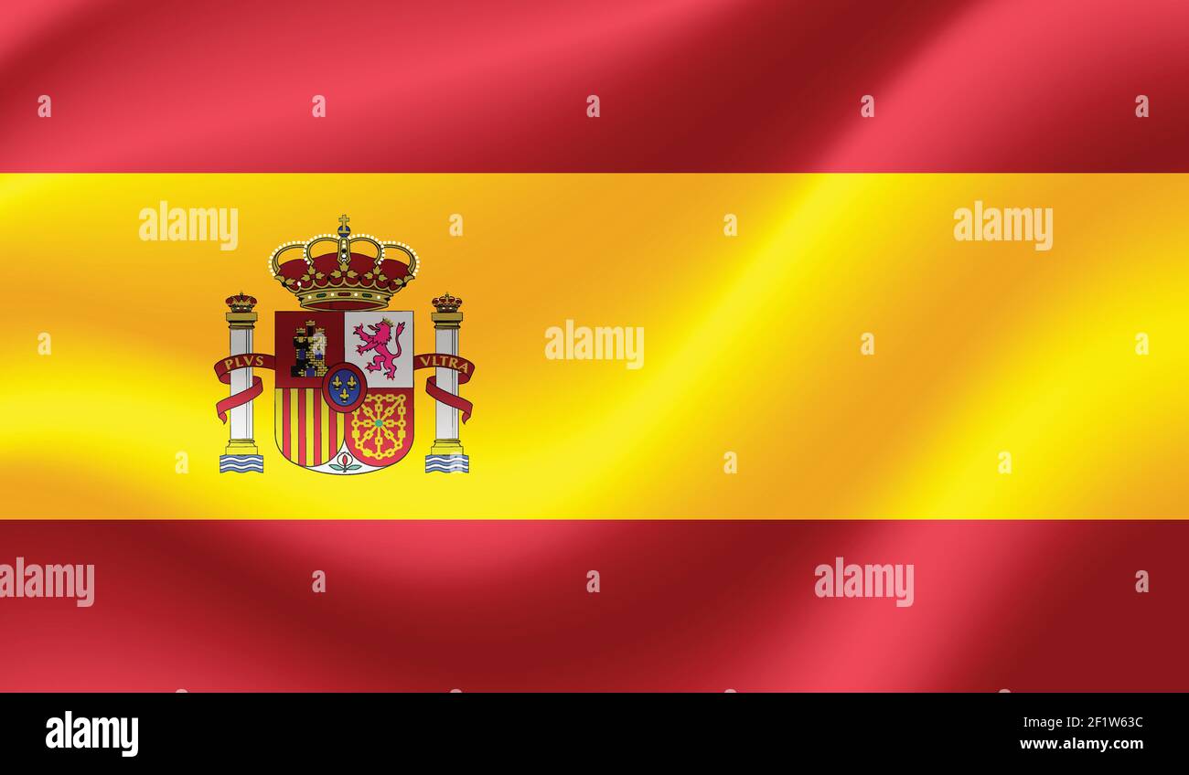 Spanish waving flag vector Stock Vector Image & Art - Alamy