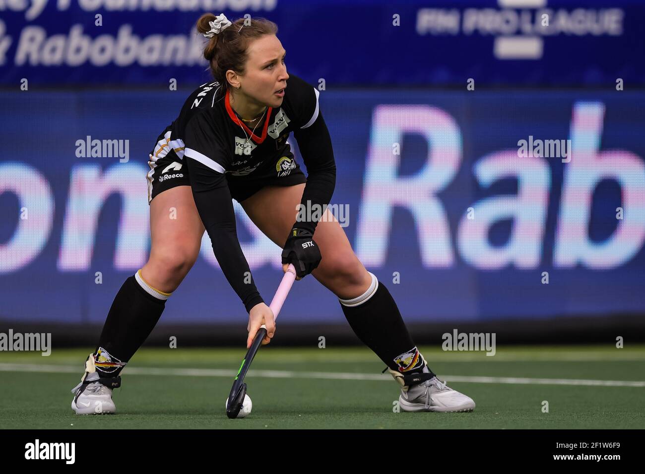AMSTELVEEN, NETHERLANDS - MARCH 6: Nike Lorenz of Germany during the FIH Pro League match between Netherlands Women and Germany Women at Wagener Stadi Stock Photo